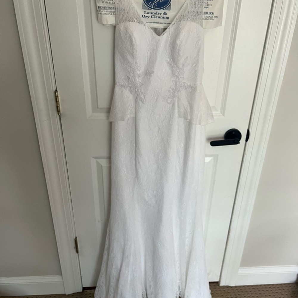 Galina White Lace Wedding Dress
